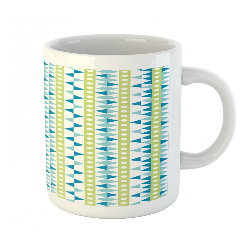 Geometric Circles Triangles Mug