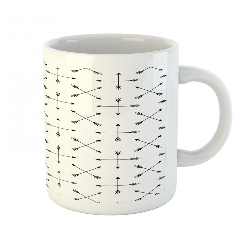 Long Pointy Tribal Elements Mug