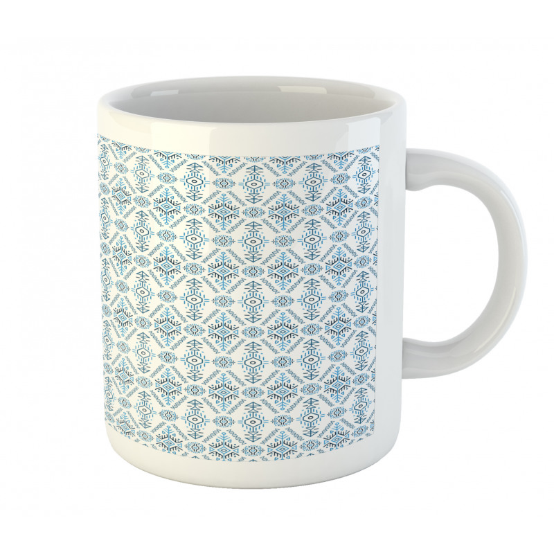 Triangular Hexagonal Motifs Mug