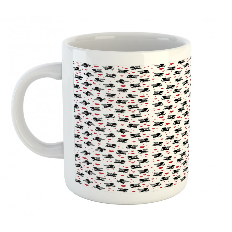 Cupid Angels Hearts Mug