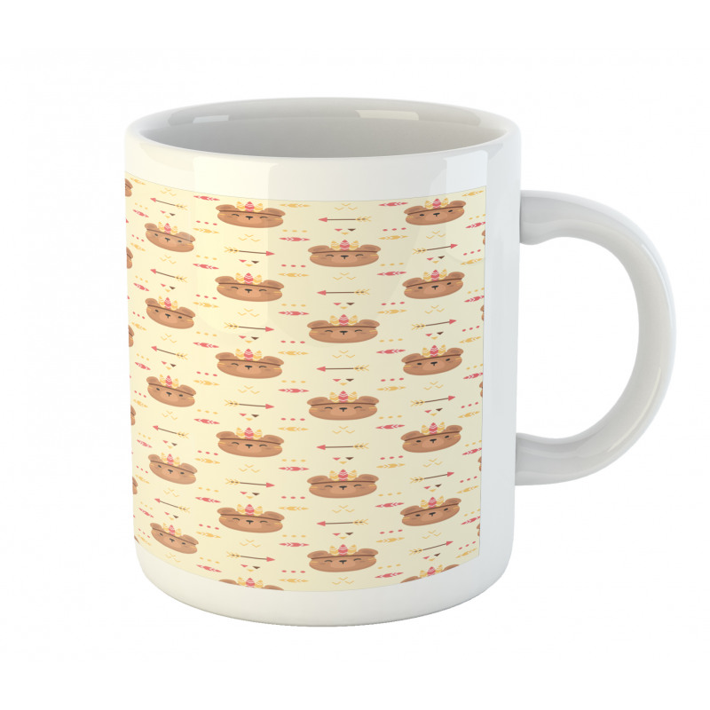 Tribal Bear Heads Mug