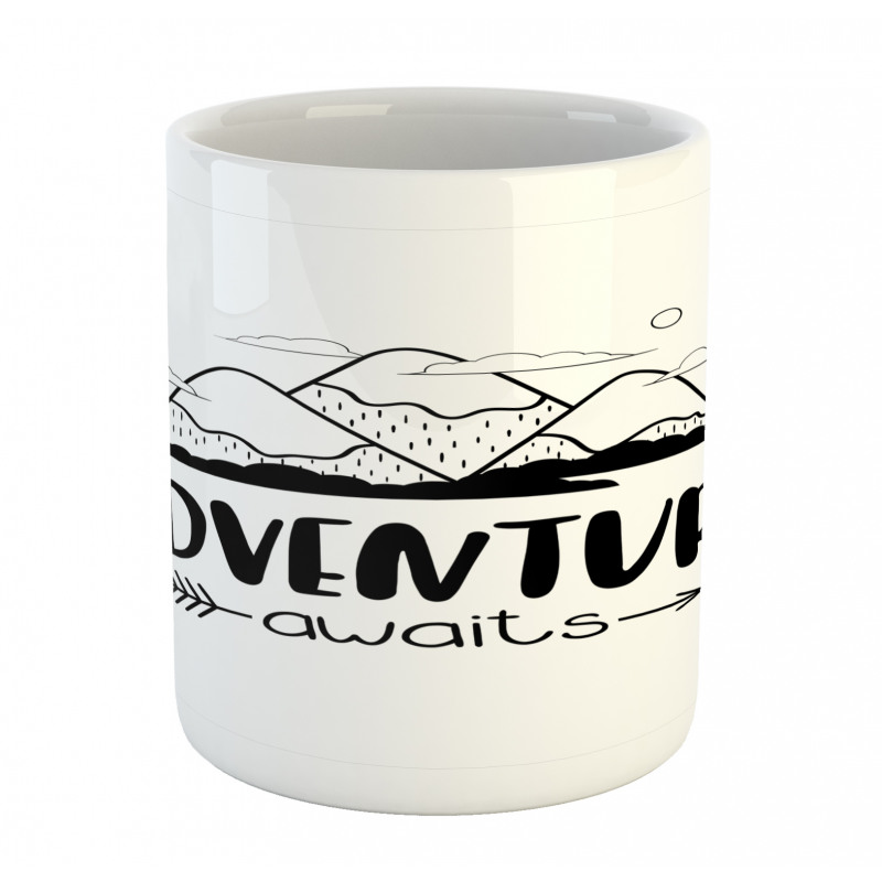 Mountain Lettering Mug