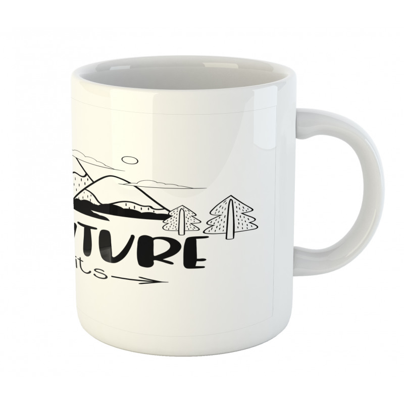 Mountain Lettering Mug