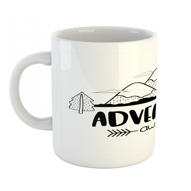 Mountain Lettering Mug