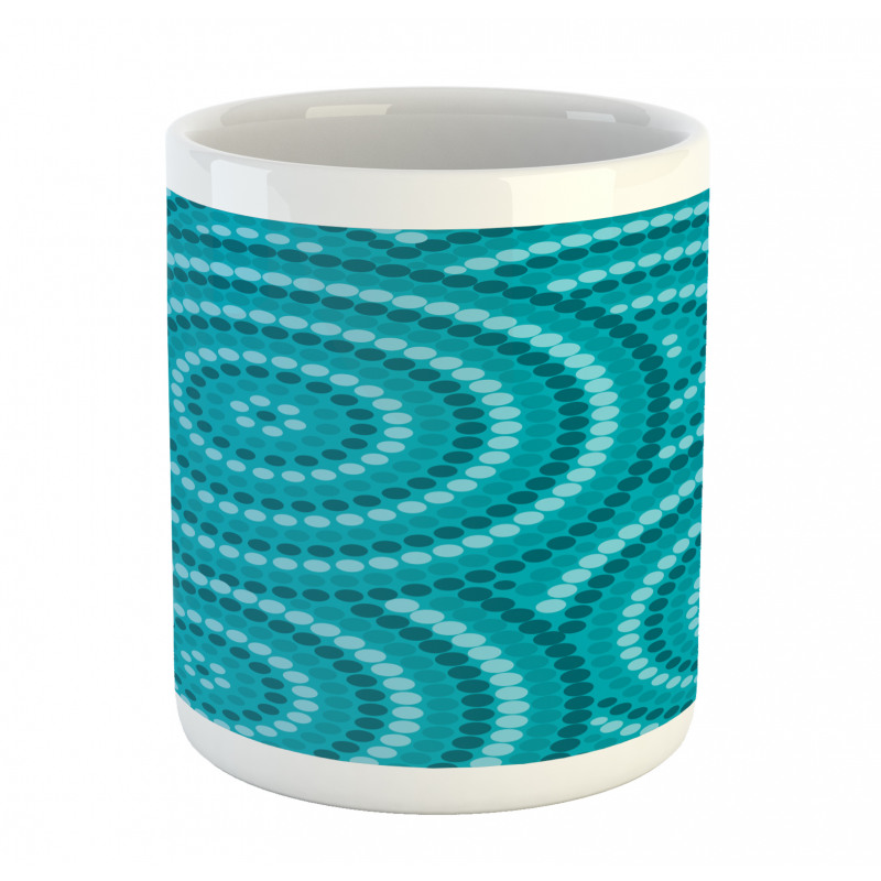 Abstract Australian Dots Mug