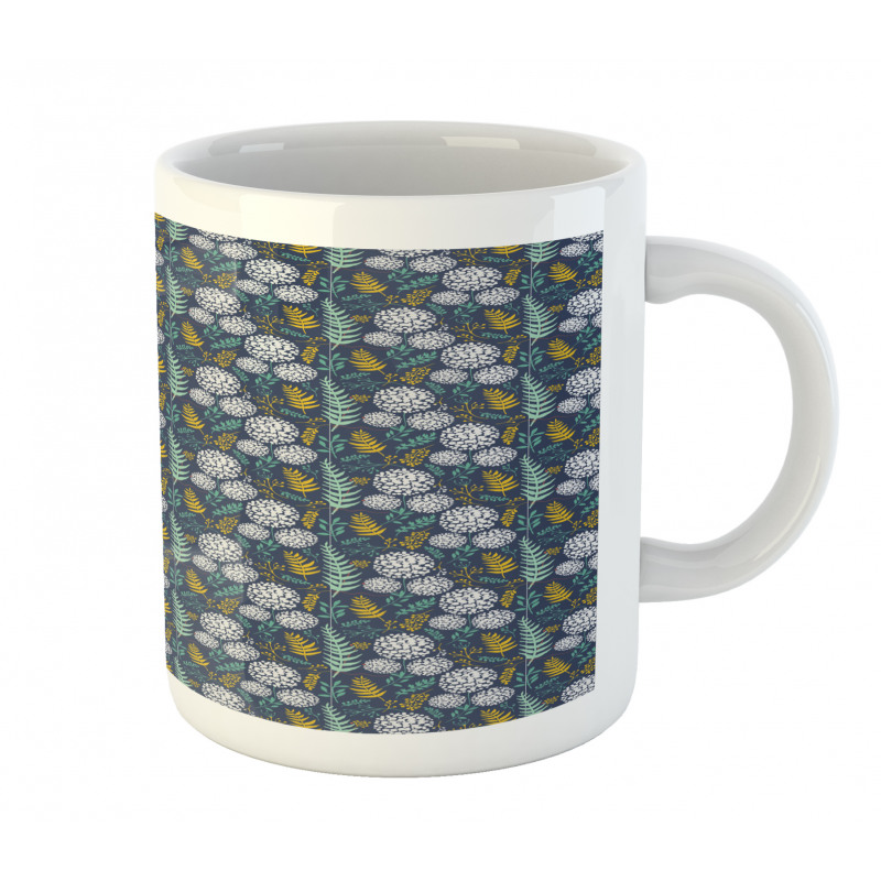 Leafy Branches Dot Herbs Mug