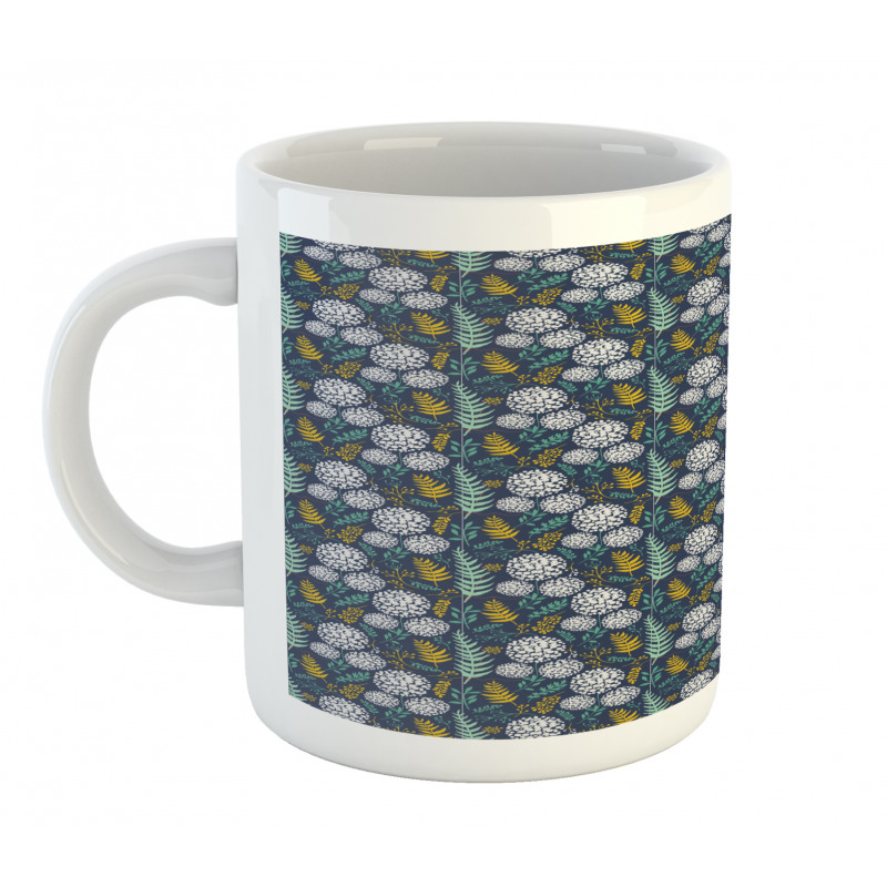 Leafy Branches Dot Herbs Mug