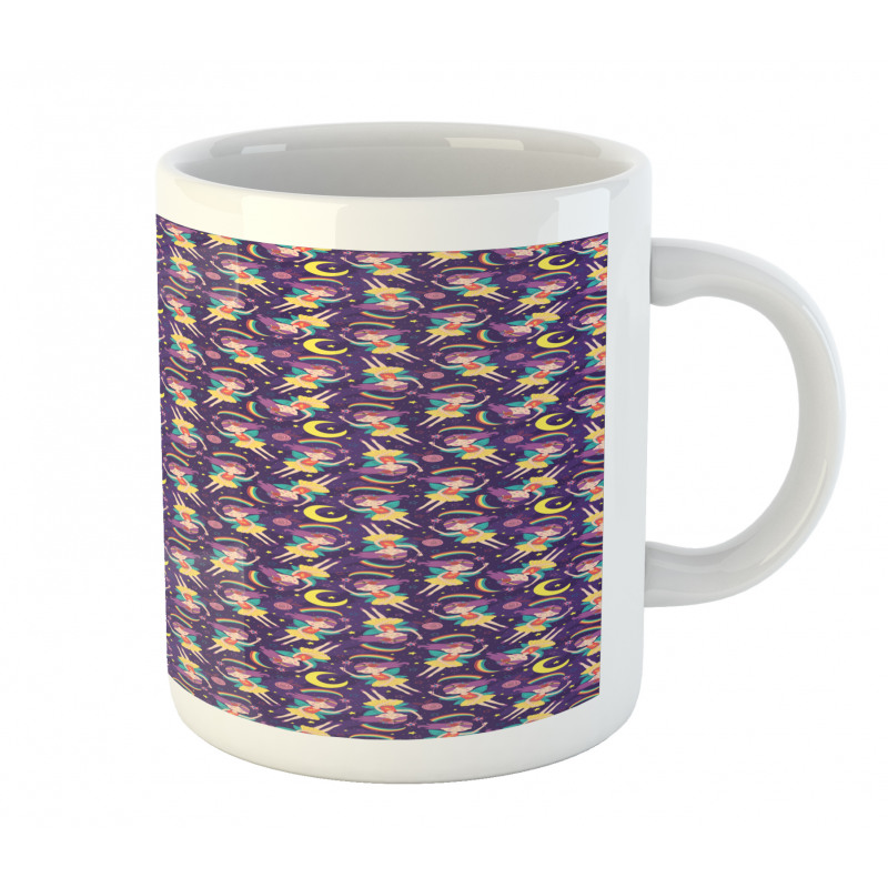 Stars Fairy Moon Rainbows Mug