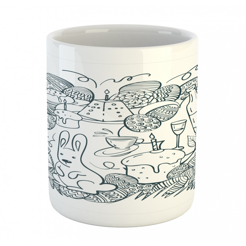 Monochrome Art Easter Mug