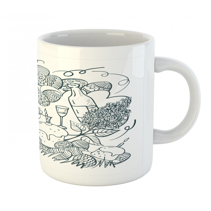 Monochrome Art Easter Mug