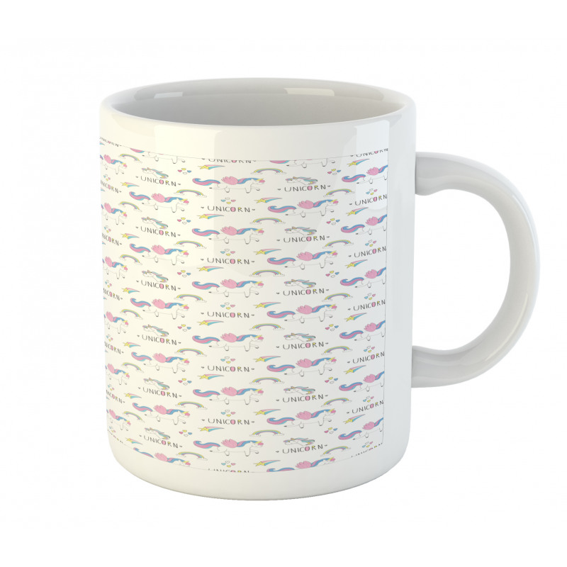 Unicorn Party Rainbow Stars Mug