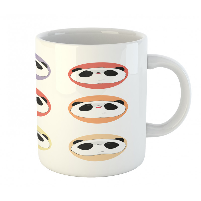 Round with Animal Faces Fun Mug