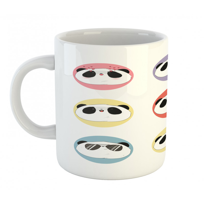 Round with Animal Faces Fun Mug