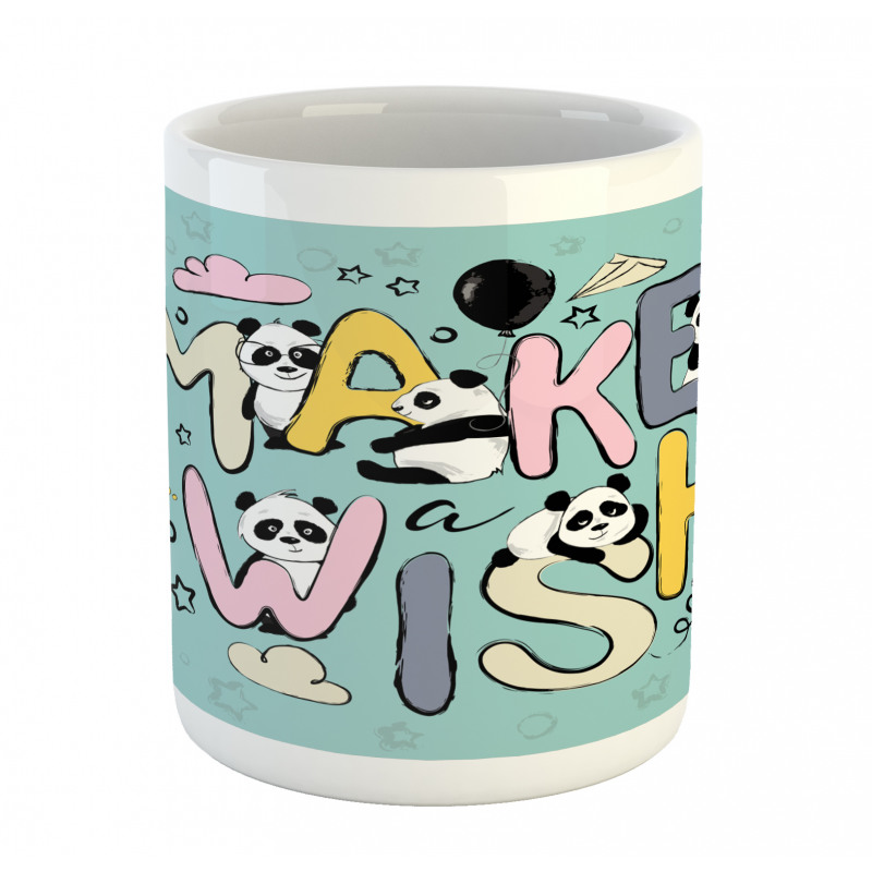 Whimsical Calligraphic Design Mug