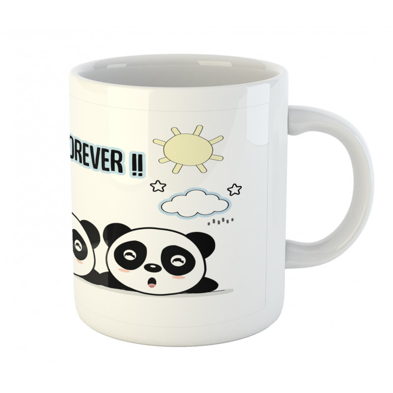 3 Pandas Design Mug