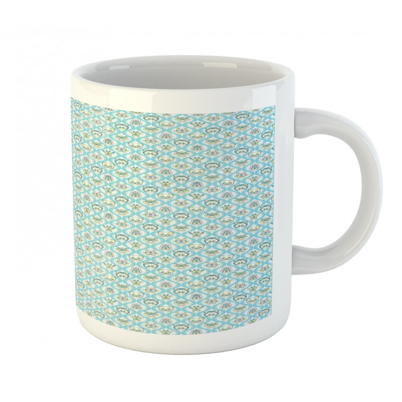 Abstract Heads Wavy Streaks Mug