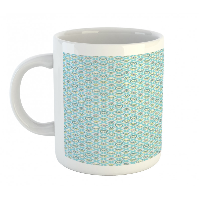 Abstract Heads Wavy Streaks Mug