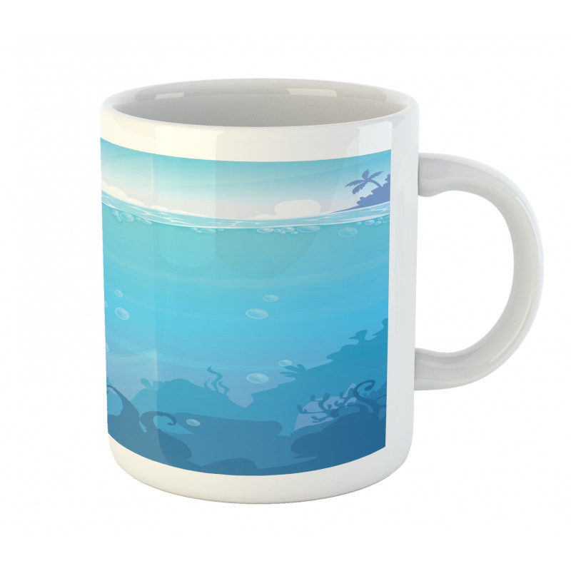 Underwater Landscape Palms Mug