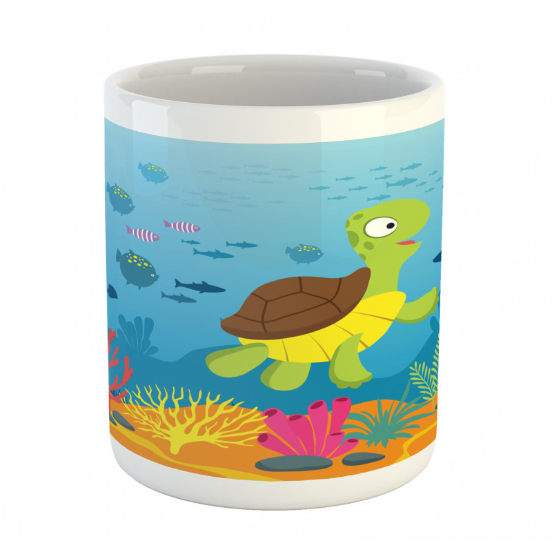 Funny Turtle Fish Types Mug