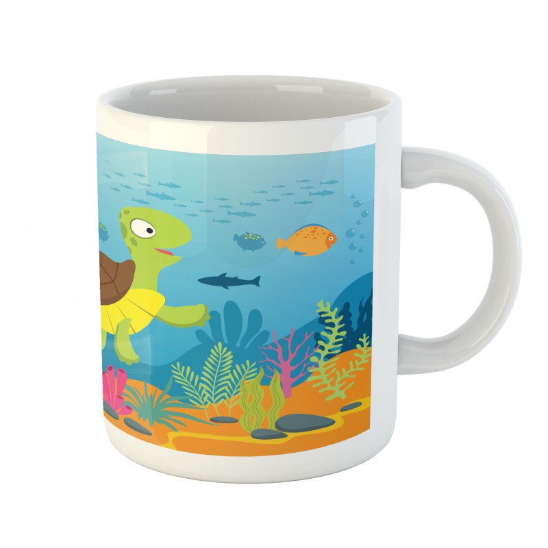 Funny Turtle Fish Types Mug