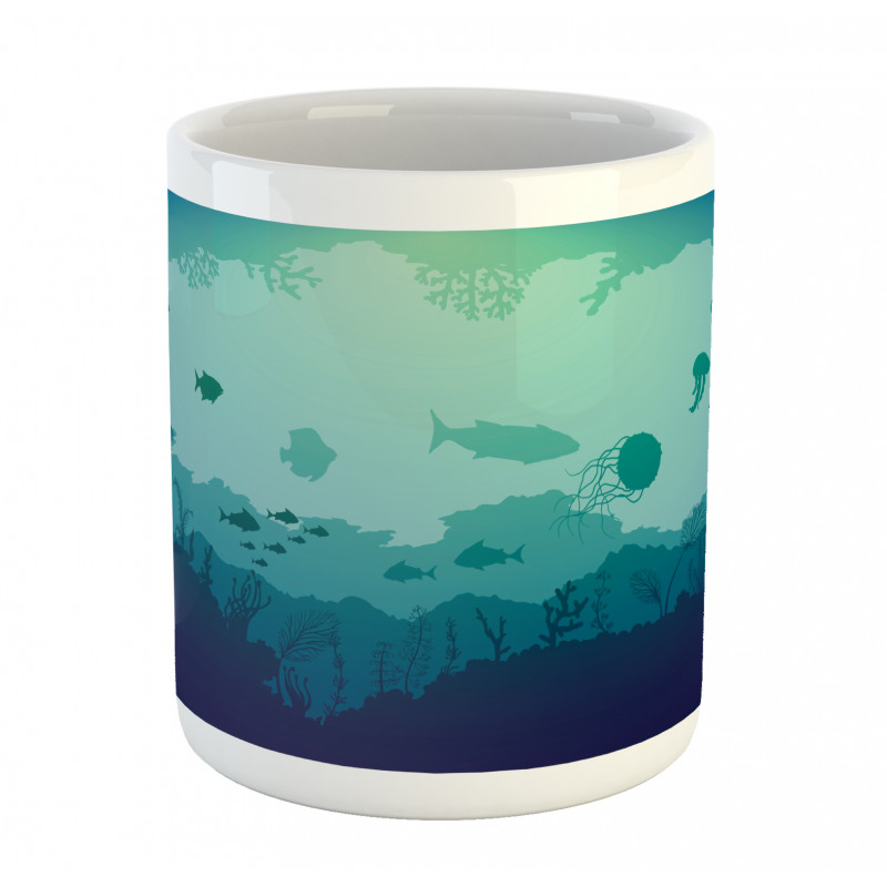 Jellyfish Corals Mammals Mug