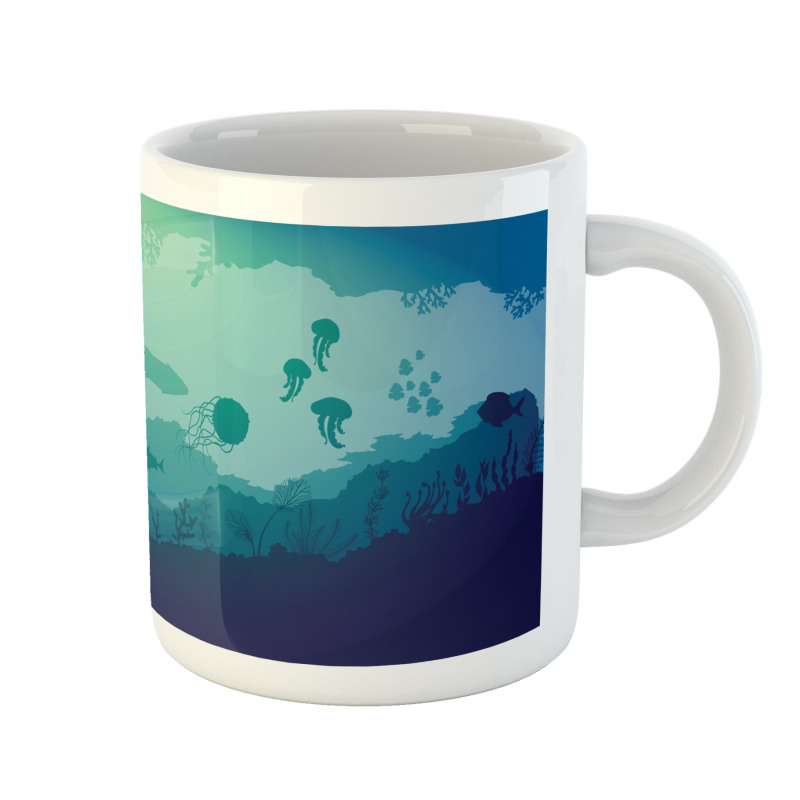 Jellyfish Corals Mammals Mug