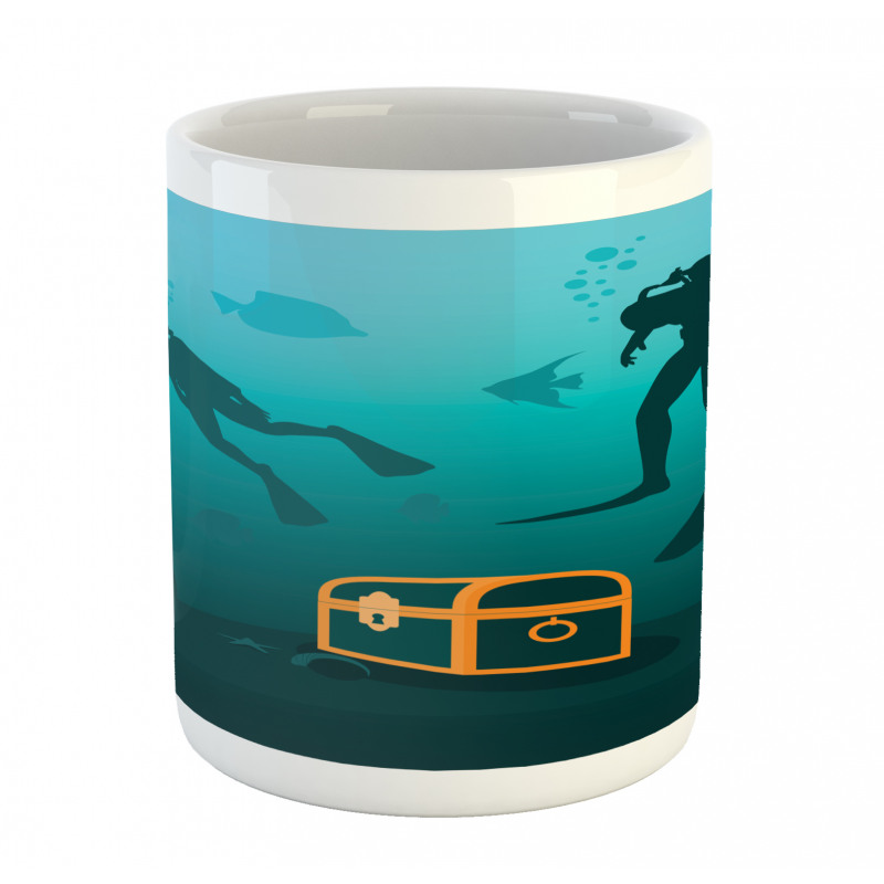 Divers and Sunken Ship Mug