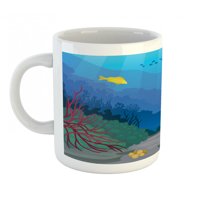 Oceanic Seaweed Seascape Mug