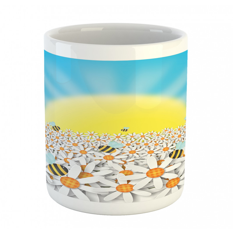 Daisies and Bees Mug