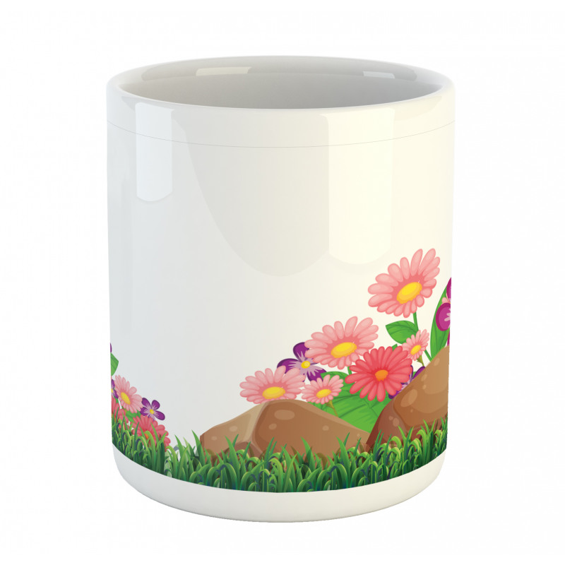 Flowers on Grass Mug