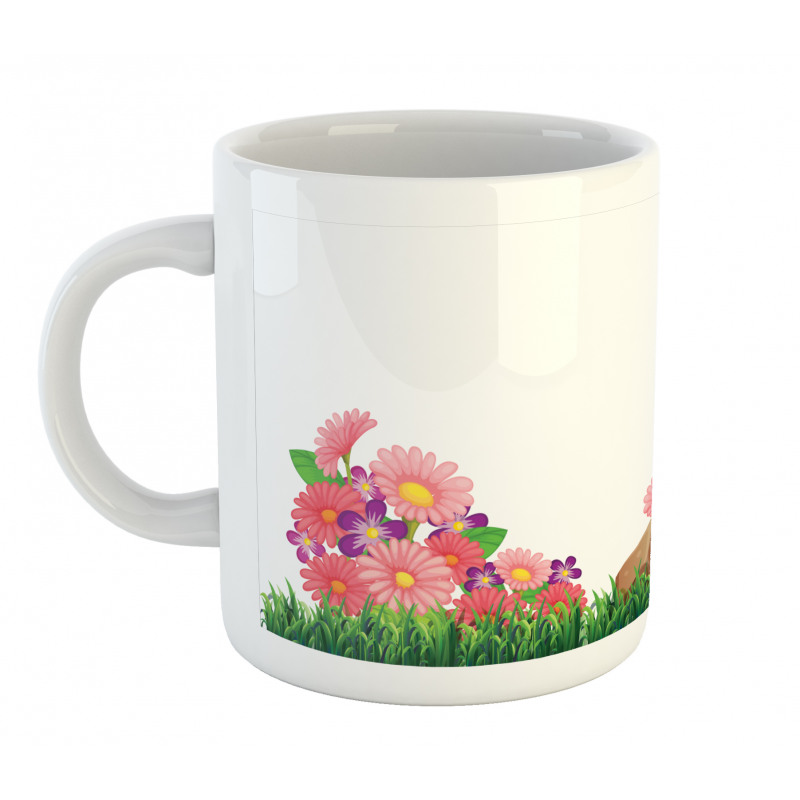 Flowers on Grass Mug