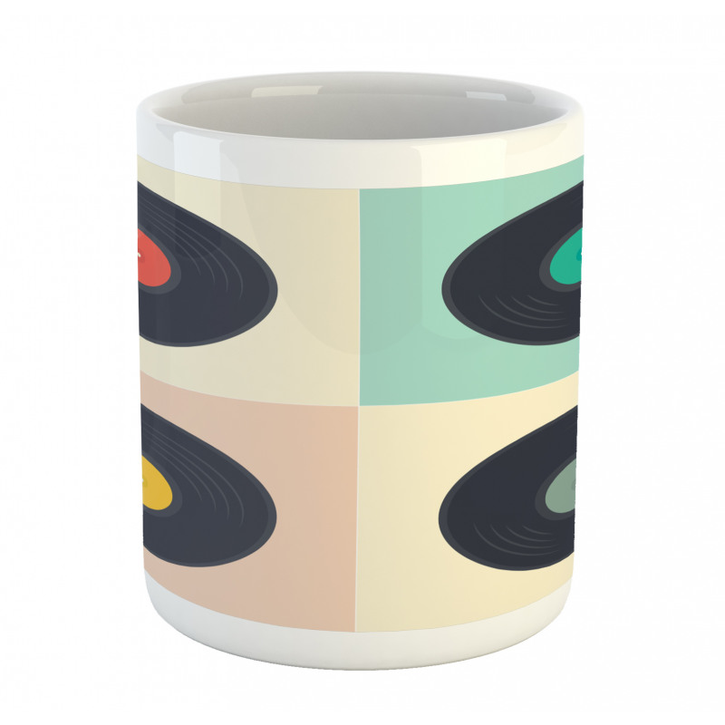 Pastel Record Discs Mug