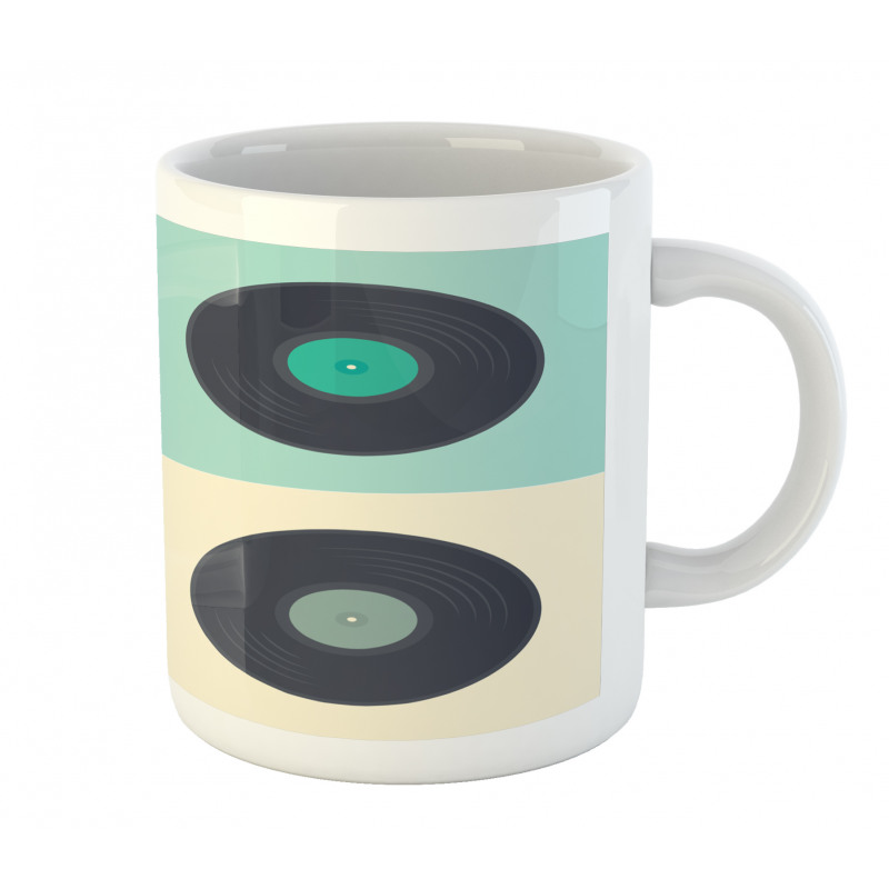 Pastel Record Discs Mug