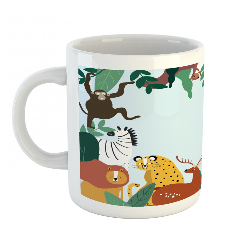 Wild Fauna and Exotic Leaves Mug