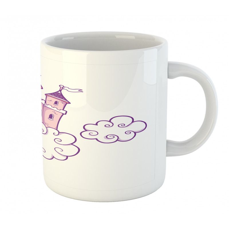 Dreamy Fortress Clouds Art Mug