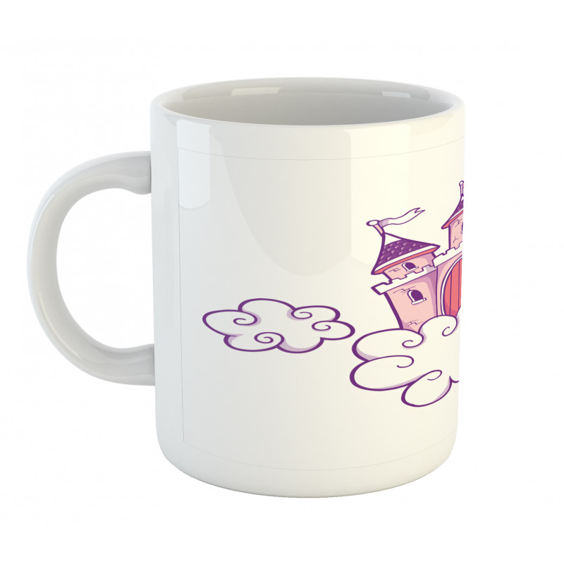 Dreamy Fortress Clouds Art Mug