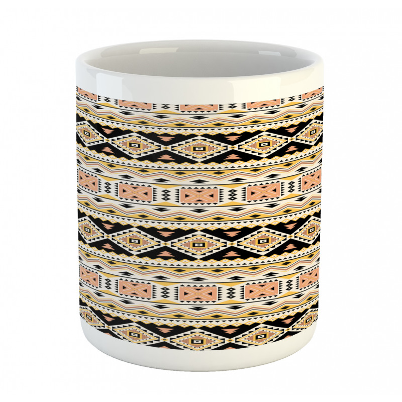 Triangles Tribal Motifs Art Mug