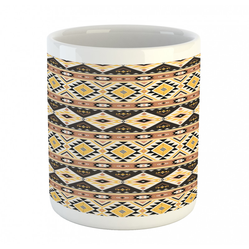 Mexican Lines and Triangles Mug