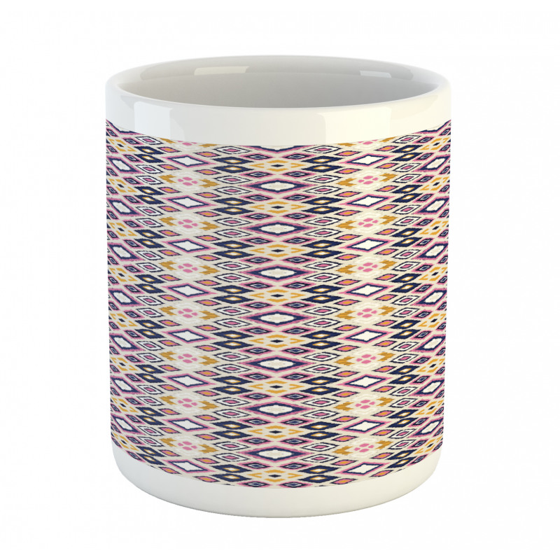 Ikat Inspired Ornate Design Mug