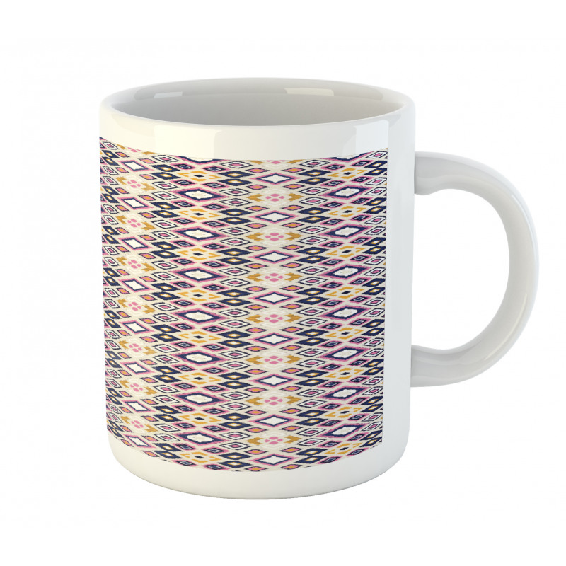 Ikat Inspired Ornate Design Mug