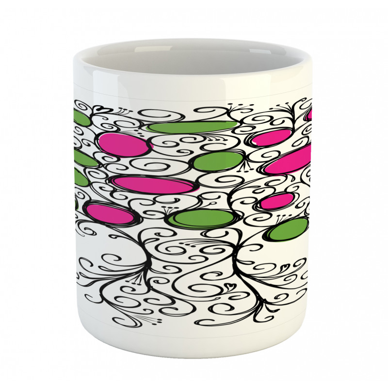 Pink Green Spring Tree Mug