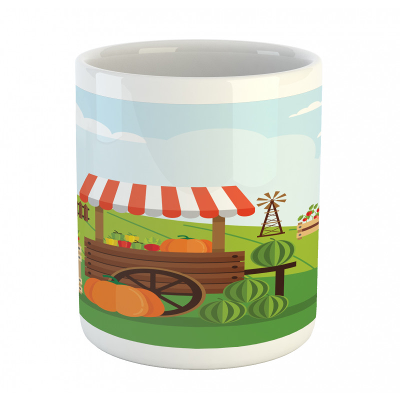 Farmer Selling Products Mug