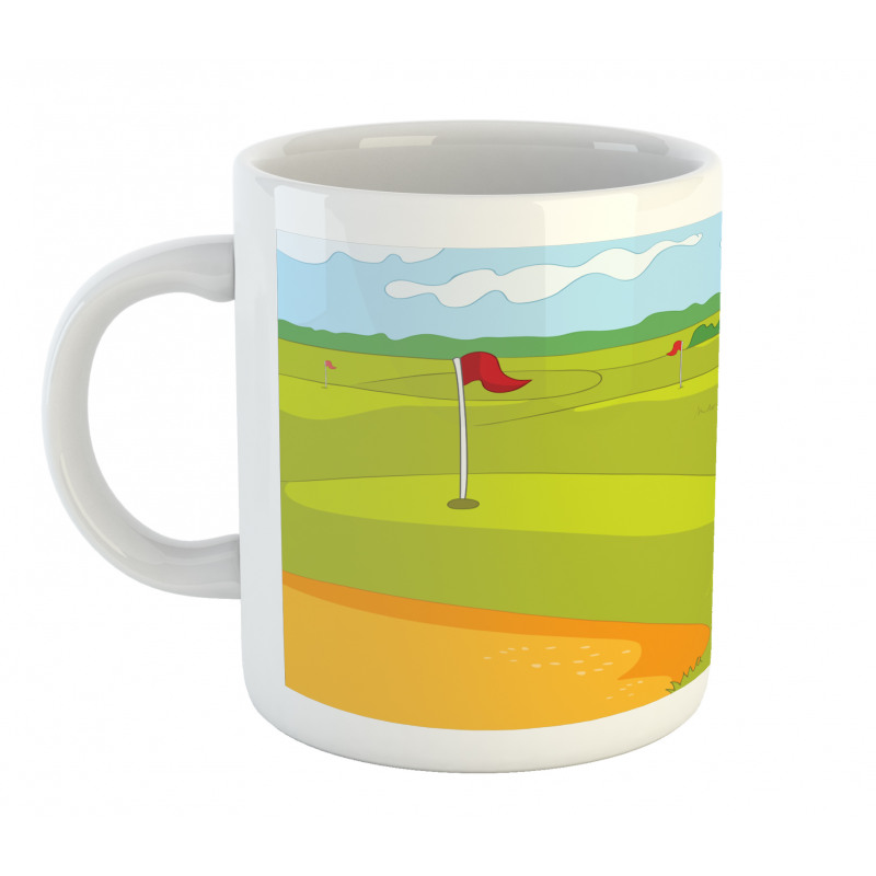 Flags Grass Land Mug