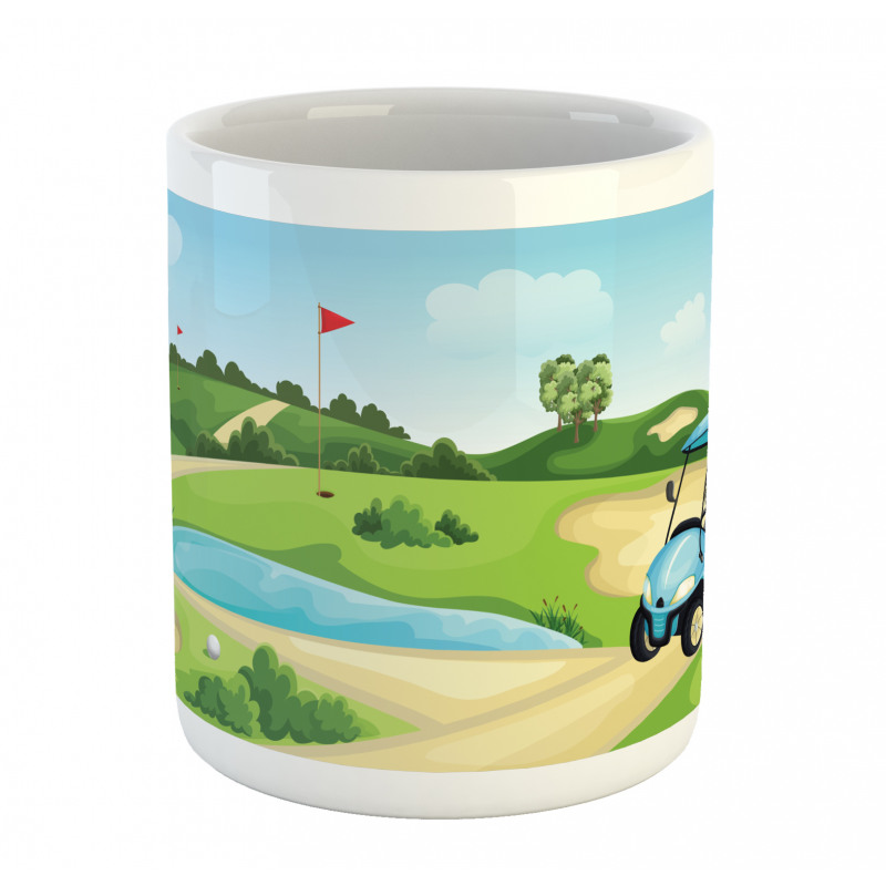 Hills Car Flags Mug