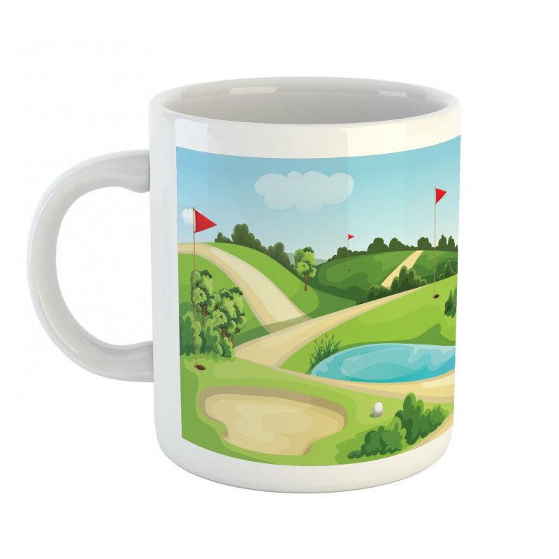 Hills Car Flags Mug