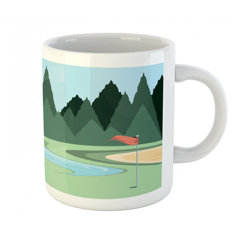 Sports Field Flag Mug