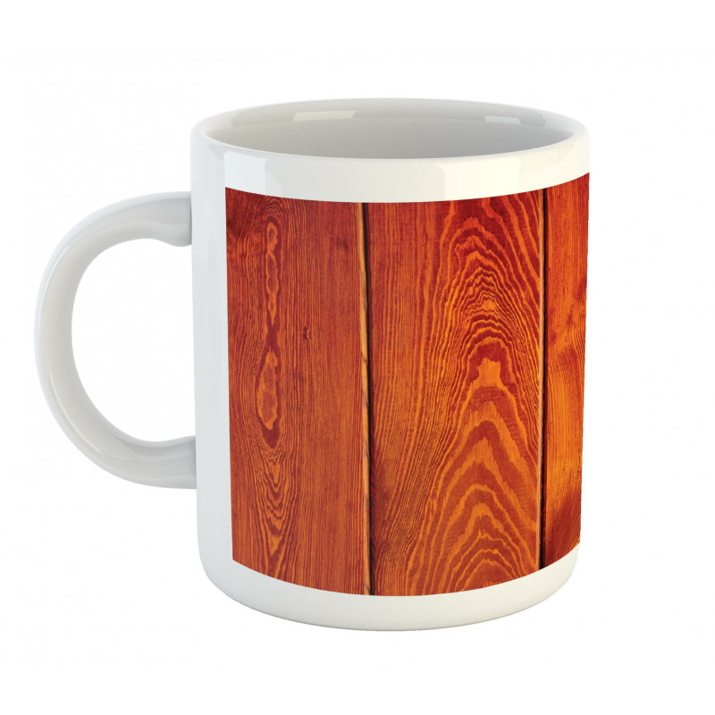 Wood Timber Floor Orange Mug