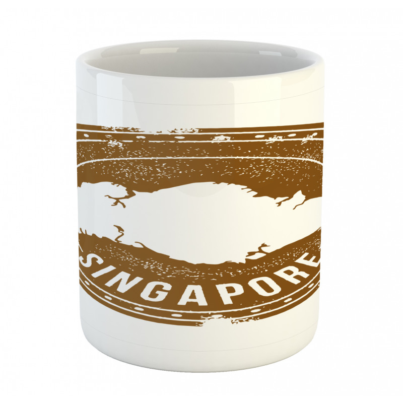 Grunge Mapping Design Mug