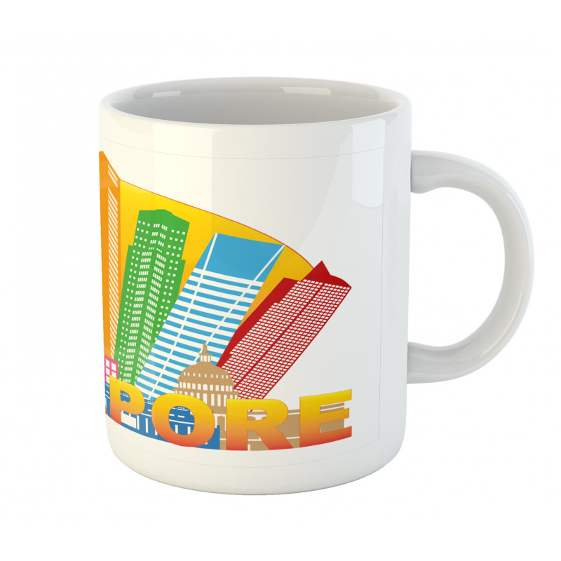 Typography and Skyline Mug