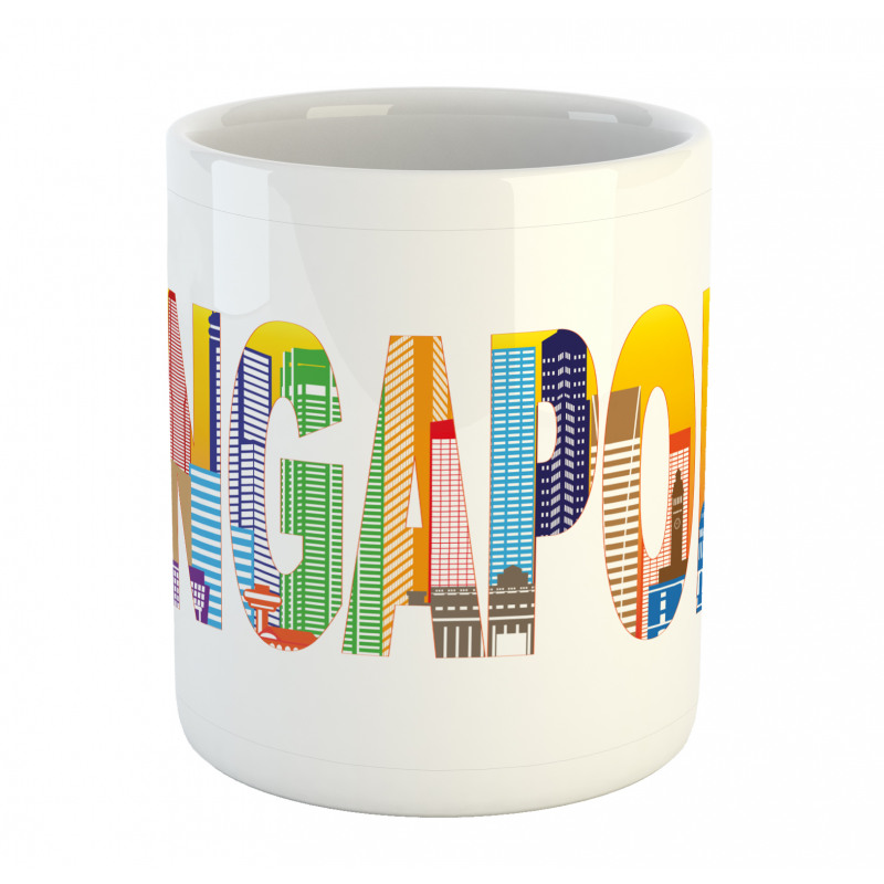 Vibrant Lettering Design Mug